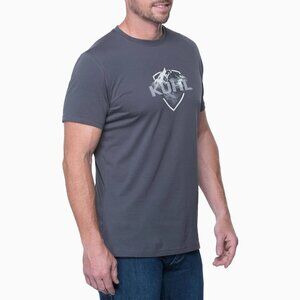 Kuhl Men's Born In The Mountains Gray Shortsleeve Graphic Mountain T-Shirt XL